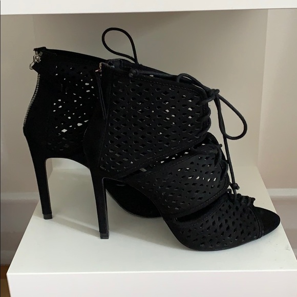 Zara // lace up heels - Picture 2 of 6